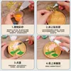 Posavasos de Esmalte Sin Filigrana DIY Alambre Dorado Imitación Cloisonné Cultura Tradicional Kit de Materiales Semi-Terminados para Principiantes