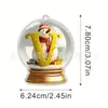 Letra Bola de Cristal Amarilla Acrílico Colgante para Coche Decoración de Árbol de Navidad Decoración del Hogar Espejo Retrovisor