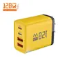 Cargador AACC multi-puerto con iluminación LED, cargador de teléfono móvil, adaptador de corriente estándar europeo y americano UK 5v2a12W