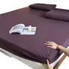 Nuevo Juego de Sábanas de Algodón para Otoño/Invierno, Color Sólido, Suave, para Sueño Profundo, Cubierta de Sábana para Colchón, Juego de Tres Piezas