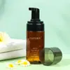 Botella de espuma limpiadora Spot 100ml transparente botella espumadora de plástico PET de 120ml con cabezal de cepillo limpiador pequeño para zapatos blancos