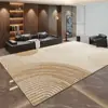 Alfombra para Sala de Estar 2026 Nuevo Modelo Sin Mantenimiento Esterilla para Sofá Estilo Crema Habitación de Dormitorio Felpa Gruesa Impermeable y Resistente a las Manchas