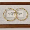 Pendientes de Aro Grandes Exquisitos Chapados en Oro con Aguja de Plata S925 para Mujer, con un Estilo de Gama Alta, Minimalista, Elegante y Genial
