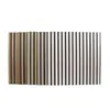 Paneles de Rejilla de Fibra de Poliéster Transfronterizos, Paneles Decorativos para Paredes de Salas de Conferencias con Adhesivo Ignífugo, Materiales de Rejilla con Chapa de Madera