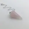 Pingente de Pedra Olho de Tigre Ametista Rombo Seis Lados Pedra diy Exportação Transfronteiriça Joias Pêndulo de Ametista