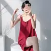 Pijama fino de algodón y seda para mujer de verano, conjunto de camisola y shorts con estampado de moda de primavera y otoño en tallas grandes, se puede usar como ropa de casa