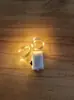 Luz de Fio de Cobre LED Caixa Branca Pequena Luzes de Corda Ajustáveis em Três Níveis Luzes Decorativas de Atmosfera Luzes de Buquê Luzes de Corda Piscantes Pequenas Luzes de Corda