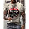 Camiseta Harajuku de gran tamaño y estilo retro con estampado 3D de AliExpress para hombre, cuello redondo, informal, de manga corta.