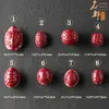 Marca Famosa Cristal Púrpura Arena Dorada Arena Roja Imperial Cinabrio Lingote Rico en Riqueza e Influencia, Cuentas Espaciadoras Perforadas