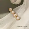 Grampo de cabelo com pérola artificial franja cabelo solto presilha bb clip grampo de uma palavra popular 2025 novo grampo acessório de cabelo
