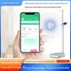 Balança Bluetooth de Altura e Peso, Instrumento de Medição de Gordura Corporal, Análise Inteligente e Precisa de Altura e Gordura Corporal por Voz, Visualização em Aplicativo de Celular