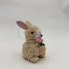 Decoração de Natal de Novo Produto Transfronteiriça: Enfeite Pendente Coelho de Palha, Arranjo de Jardim, Adereço de Fotografia, Pequeno Animal