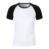 Camiseta de Malla de Secado Rápido con Hombro de Contraste y Cuello Redondo para Hombre y Mujer, Camiseta de Verano para Ocio, Soporte para Impresión de LOGOTIPO