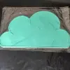 Mantel individual de silicona con forma de nube para niños, impermeable, antideslizante, a prueba de fugas, aislante térmico