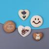 Nueva serie Mi Brown, accesorios de resina con cara sonriente y pegamento en crema para bricolaje, funda para teléfono, horquilla, material de joyería
