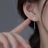 Pendientes de Estrellita Dulce para Mujer, Colgantes Huecos Simples y de Moda para Hilo de Oreja, Nuevos Pendientes Frescos de Estilo Trendy de Celebridad de Internet