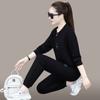 Traje Deportivo Casual con Cuello Redondo para Mujer Primavera 2026 Nuevo Estilo 2026 Moda Adelgazante Sudadera Conjunto de Dos Piezas para Correr