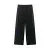 Atacado de Roupas Femininas Transfronteiriças Estilo Europeu e Americano Moda Nova Outono e Inverno 2025 Calças Casuais Retas com Franjas Calças Casuais Largas