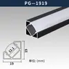 Luz Linear Recuada Triangular LED Fenda de Teto de Canto Luz Linear sem Fenda para Gabinete Ângulo Reto em V de 45 Graus Slot de Alumínio para Luz Linear