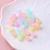 Plástico AB Plateado Colorido Multifacético Ángulo Recto Agujero Cuadrado Agujero Recto Para Ensartar Cuentas Sueltas diy Cadena de Teléfono Colgante Adorno Accesorios Venta al por Mayor