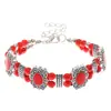 Pulsera Retro Turquesa Personalizada de Gran Venta Transfronteriza Pulsera de Estilo Étnico Bohemio para Mujeres Pulsera de Temperamento de Lujo Ligero