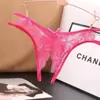 Calcinha Sexy de Renda Transparente com Abertura no Gancho para Mulheres, Tanga Erotica Oca Quente e Picante, Lingerie Erótica de Cintura Baixa Transfronteiriça para Mulheres