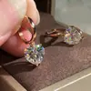 Comercio electrónico transfronterizo más vendido clip para oreja de circonita con diamante blanco en forma de corazón hebilla de oreja de amor pendientes coreanos exquisitos joyería pequeña al por mayor