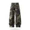 Pantalones de Trabajo Curvos Lavados Novedad Otoño 2026 para Hombre, Pantalones Largos Casuales Sueltos Estilo Americano Moderno, Pantalones Camuflados Elásticos