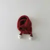 Cachecol Infantil Qiunan Outono/Inverno 2026 Novo Lindo Carneirinho Tricô Quente Protetor de Pescoço para Bebê Atacado
