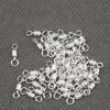 Conector de anillo en forma de ocho esmerillón americano repujado anillo subhembra pesca accesorios pequeños suministros de pesca accesorios para juego de líneas