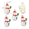 DIY goteo de aceite aleación accesorios de joyería Navidad Papá Noel árbol de Navidad accesorios de decoración diy colgante W295