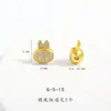 Acessórios DIY de Ouro de Areia Vietnamita de Longa Duração com Diamantes, Pingentes com Furo Passante para Tecido, Pulseira, Colar, Contas Espaçadoras, Acessórios para Mulheres