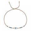 Pulseira de concha olho turco tecida à mão com miçangas de arroz Miyuki importadas do Japão 2020 pulseira feminina simples e fashion