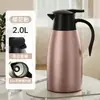 Termo de Acero Inoxidable Aislado al Vacío Transfronterizo Cafetera Estilo Europeo Botella de Agua para el Hogar 2L Regalo Logo Comercial