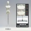 Maniquí de Exhibición de Ropa para Mujer de Medio Cuerpo Maniquí para Vestido de Novia Soporte de Exhibición Estante para Ropa Accesorios para Maniquíes de Tienda de Ropa