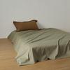 Lençóis de outono e inverno touca de cama ~ 100 algodão espesso duplo lixado colcha de cama de dormitório cama de solteiro cor sólida algodão quente