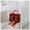 Comércio Exterior Atacado 2025 Primavera e Verão Novo Estilo Pequeno Fresco Fivela Magnética Bolsa de Ombro Bolsa Cambridge Casual Feminina Textura Estilo Ocidental Bolsa Transversal
