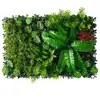 Planta verde planta artificial pared de plantas decoración Milán césped eucalipto pared de puerta colgante imagen de fondo decoración de pared de flores artificiales