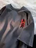 Camiseta de Algodón Puro Marca de Moda Manga Corta para Hombre 2026 Verano Nueva Moda Ins Holgada y Versátil Casual Top de Media Manga para Hombre