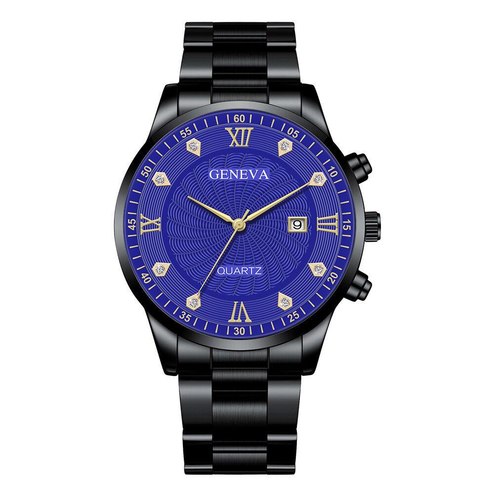 黑色钢带黑壳蓝面金针