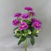 10 Cabezas de Margaritas Gerbera Artificiales, Venta al por Mayor de Fábrica, Venta al por Mayor de Exportación, Decoración para el Hogar de Lujo Ligero, Flores Falsas de Venta Caliente Transfronteriza