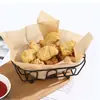 Cesta de Almacenamiento de Hierro Forjado Estilo Japonés, Cesta para Papas Fritas, Cesta para Pollo Frito de Restaurante, Cesta de Almacenamiento de Escritorio, Cesta de Almacenamiento de Frutas, Plato de Frutas