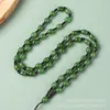 Corda para Colar de Ágata Verde Tecida à Mão, Cordão para Pingente de Corrente de Suéter Unissex, Disponível em Várias Cores, Fashion e Versátil