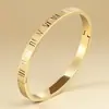 Pulseira com Números Romanos para Mulheres, Estilo de Luxo, Pulseira de Aço Titânio que Não Desbota, Pulseira de Aço Inoxidável, Atacado de Joias