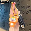 Chaveiro de cabeça de animal com bolhas para alívio do estresse, brinquedo pequeno infantil, pingente para carro e bolsa, brinquedo de apertar para alívio do estresse atacado