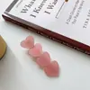 Xinzhimeng Joyería Acetato Clip sin Costuras Clip Borde de Corazón Clip Floral Coreano Clip de Borde Clip para Flequillo Clip Superior Pinza para el Cabello