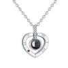Collar de Proyección 100 Idiomas Te Amo Colgante Collares Para Amante Novia 2024 Creativo Pareja Romántico Joyería Regalos