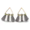 Pendientes de Aro Metálico con Borla de Abanico de Colores Accesorios para el Cabello Accesorios Colgantes Hechos a Mano DIY Colgante para Llave Colgante Pequeño