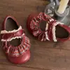 Zapatos de Cuero Pequeños con Cordones Simples y a la Moda para Niñas 2025 Verano Nuevo Estilo Zapatos de Princesa para Bebé Zapatos Individuales Escotados para Niñas