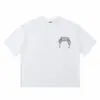 Estilo Americano Ojos de la Verdad Calle de Moda Casual Estampado de Letras Etiqueta Pequeña Casual Simple HOE Camiseta de Manga Corta Holgada Verano Marca de Moda